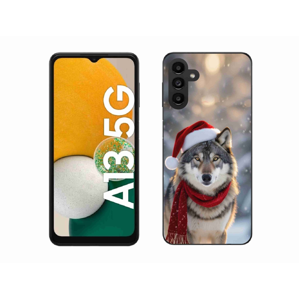 Gélový kryt mmCase na Samsung Galaxy A13 5G - vianočný vlk