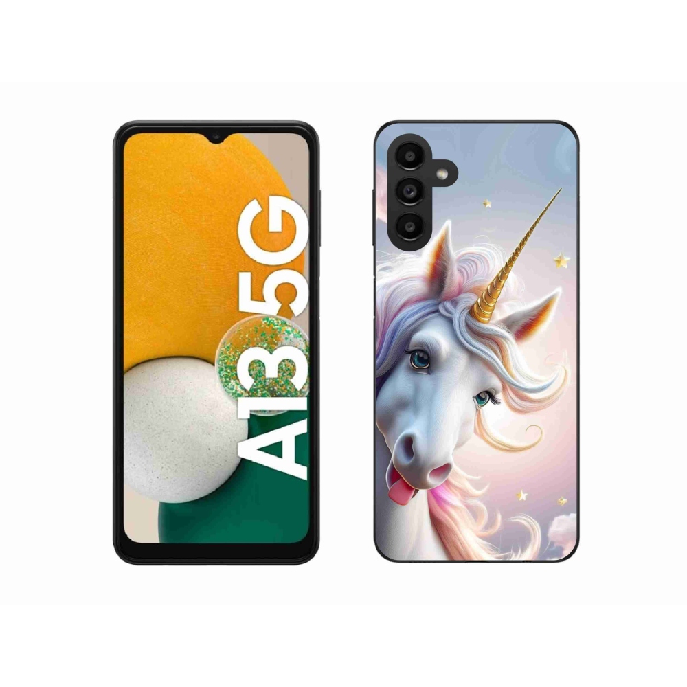 Gélový kryt mmCase na Samsung Galaxy A13 5G - veselý jednorožec