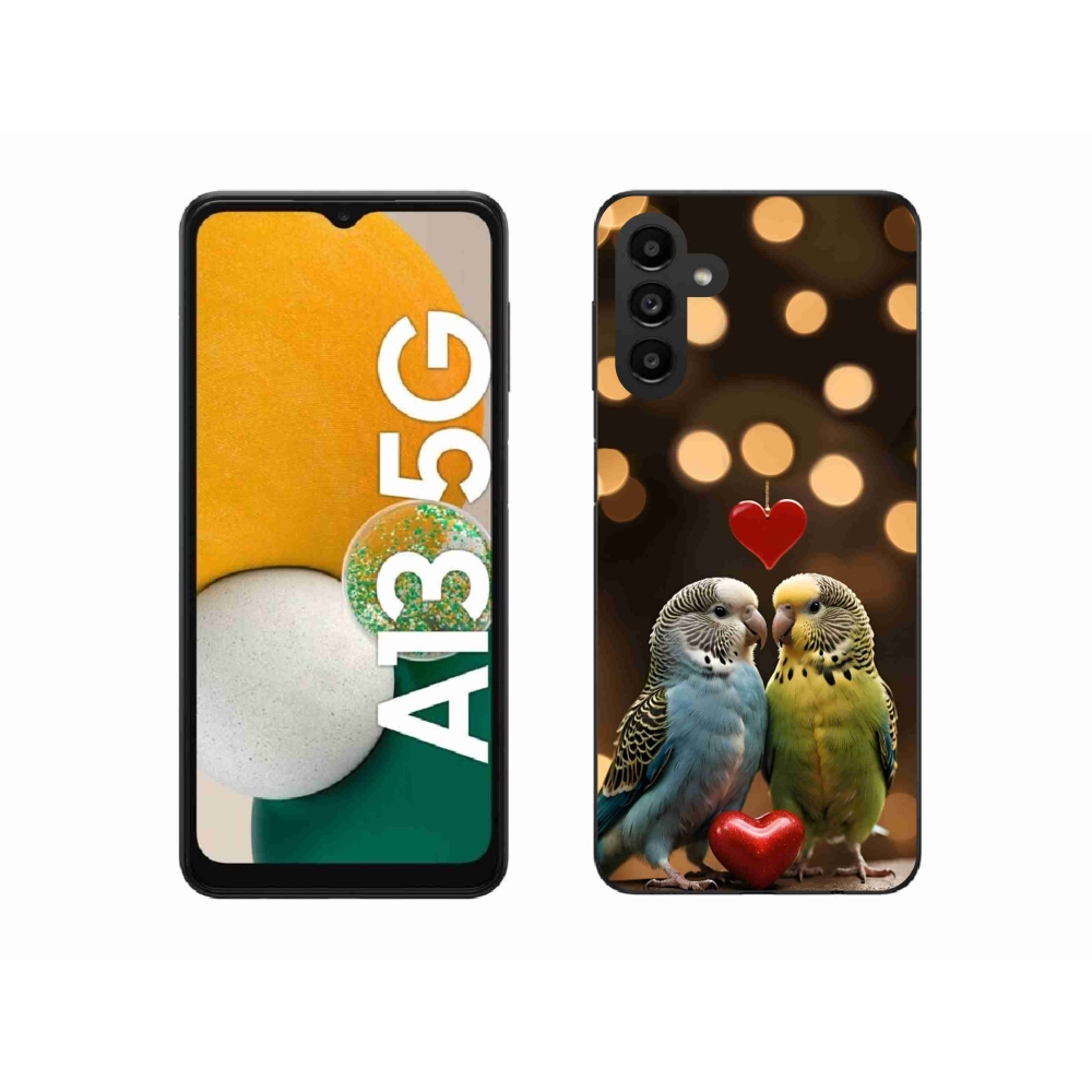 Gélový kryt mmCase na Samsung Galaxy A13 5G - zamilovaní papagáje