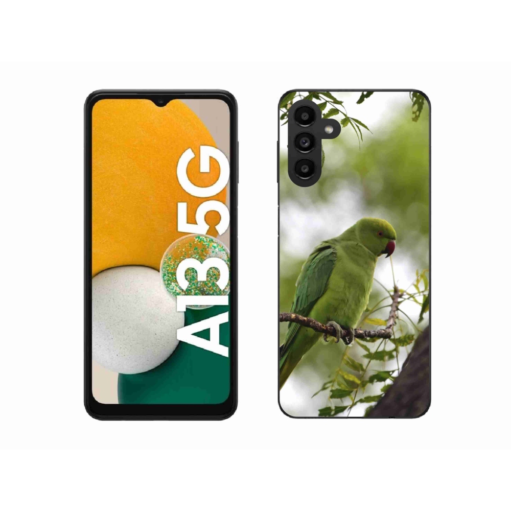 Gélový kryt mmCase na Samsung Galaxy A13 5G - zelený papagáj