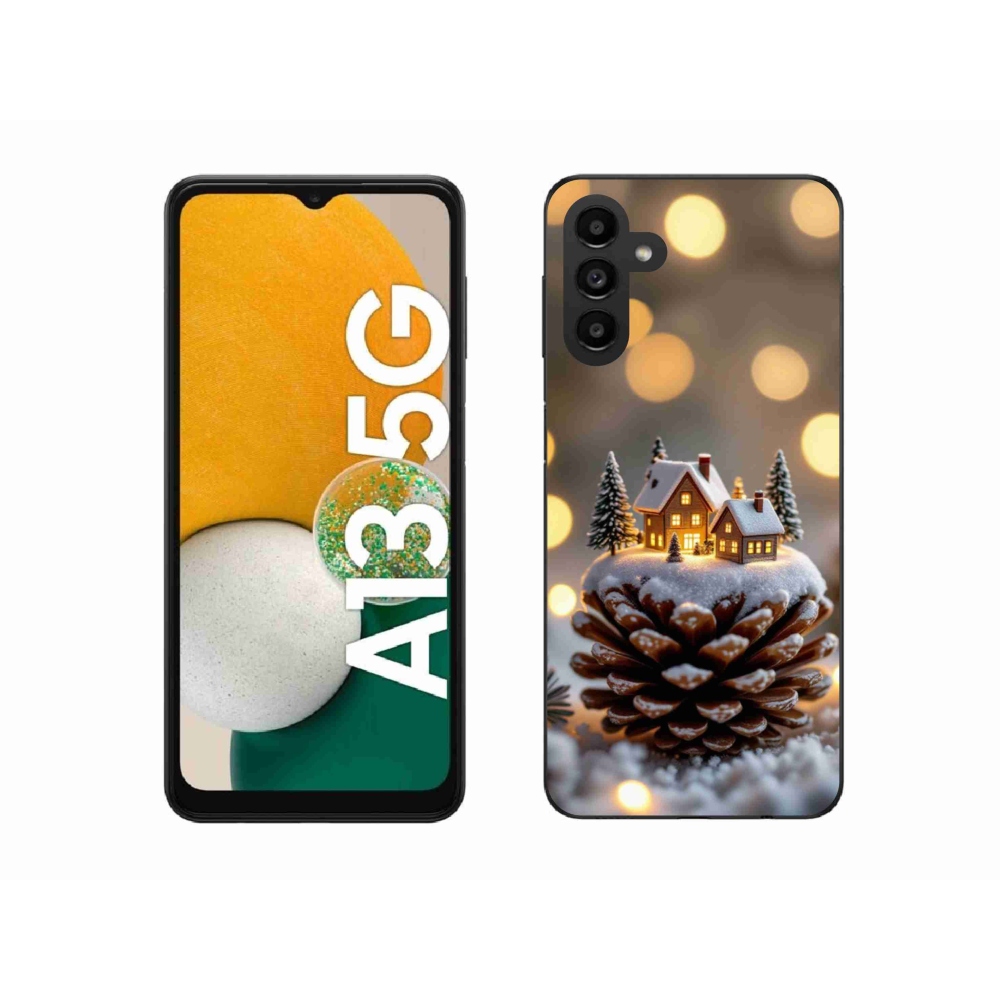 Gélový kryt mmCase na Samsung Galaxy A13 5G - zimná dedinka