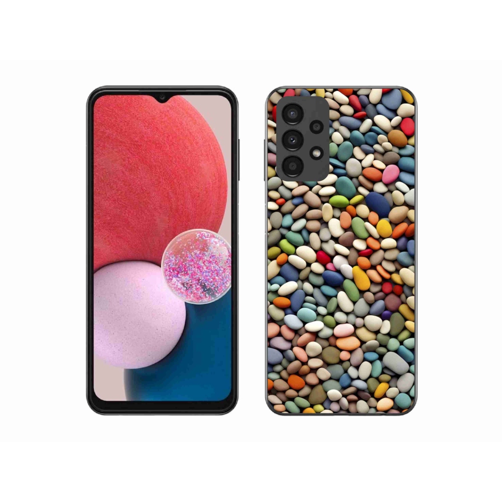 Gélový kryt mmCase na Samsung Galaxy A13 - farebné kamienky 2