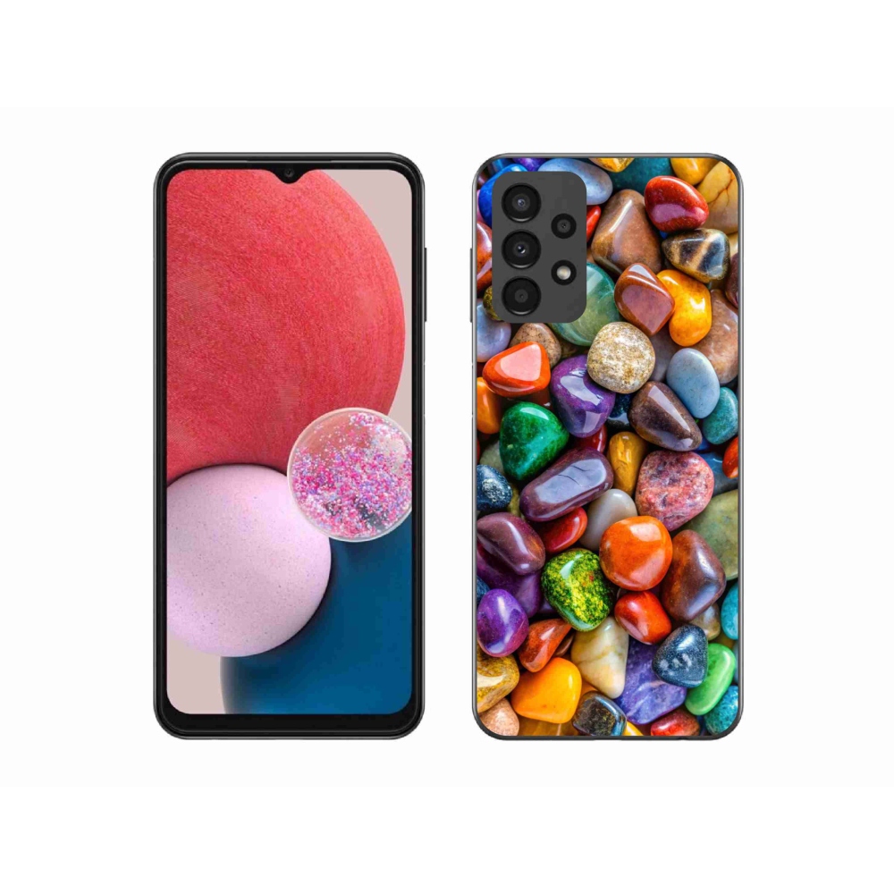 Gélový kryt mmCase na Samsung Galaxy A13 - farebné kamienky