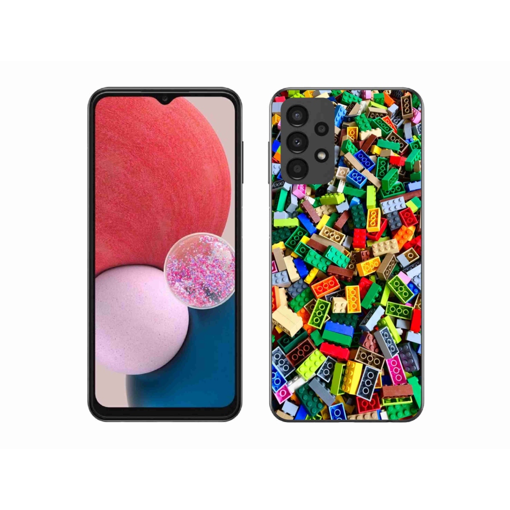 Gélový kryt mmCase na Samsung Galaxy A13 - farebné stavebné kocky