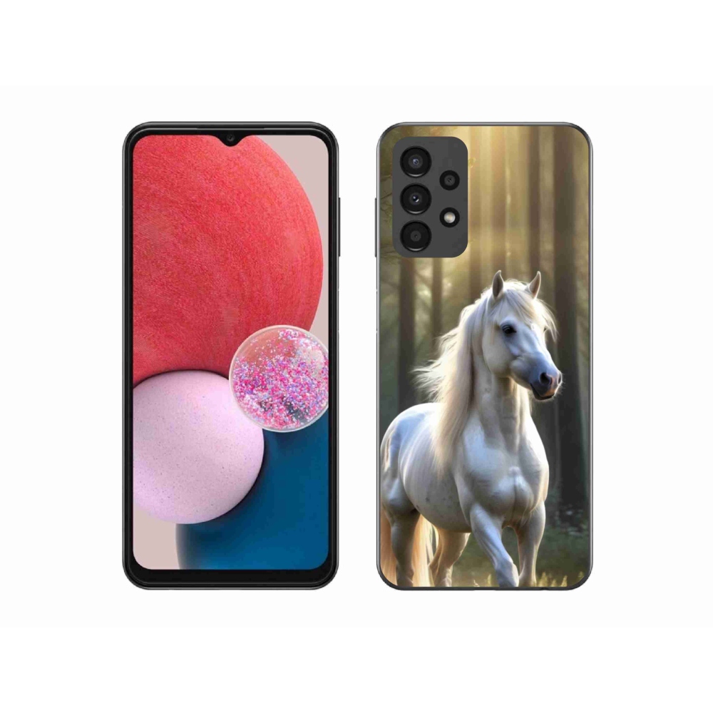 Gélový kryt mmCase na Samsung Galaxy A13 - biely kôň 3