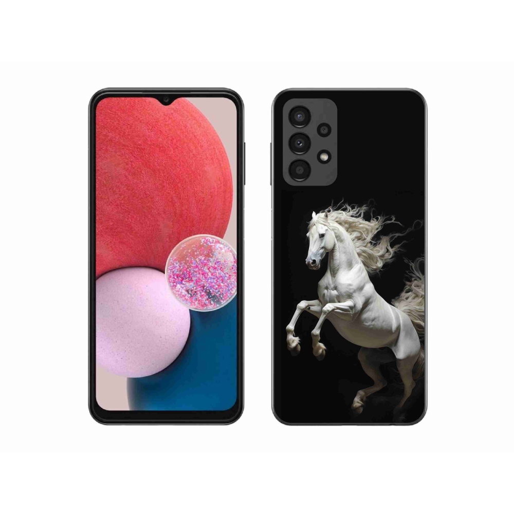 Gélový kryt mmCase na Samsung Galaxy A13 - biely kôň 4