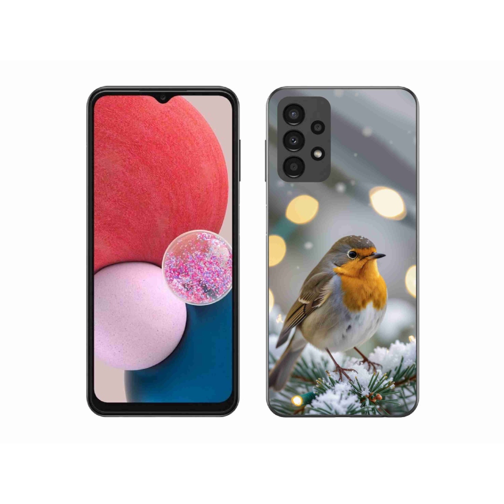 Gélový kryt mmCase na Samsung Galaxy A13 - červienka v zime