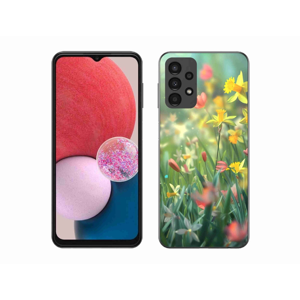 Gélový kryt mmCase na Samsung Galaxy A13 - jarné kvety