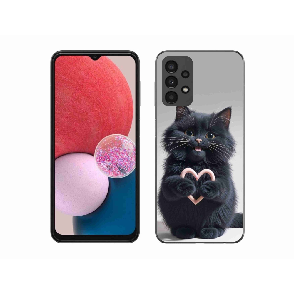 Gélový kryt mmCase na Samsung Galaxy A13 - mačacia láska 3