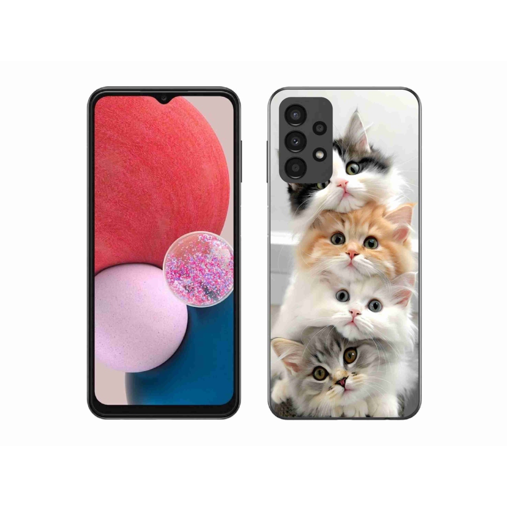 Gélový kryt mmCase na Samsung Galaxy A13 - mačacia partia