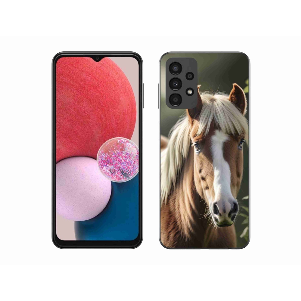 Gélový kryt mmCase na Samsung Galaxy A13 - kôň so svetlou hrivou