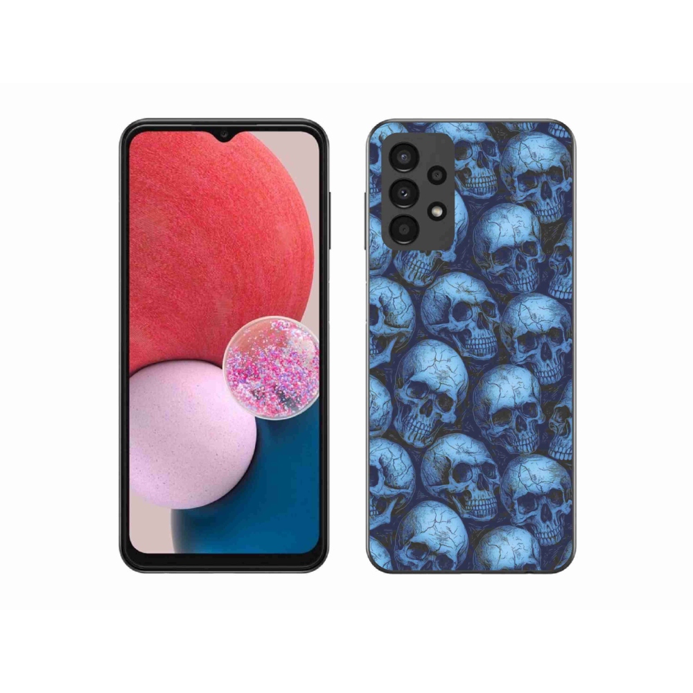 Gélový kryt mmCase na Samsung Galaxy A13 - lebky