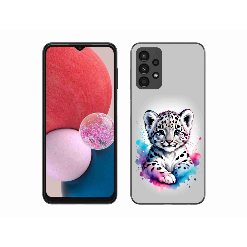 Gélový kryt mmCase na Samsung Galaxy A13 - leopardej mláďa