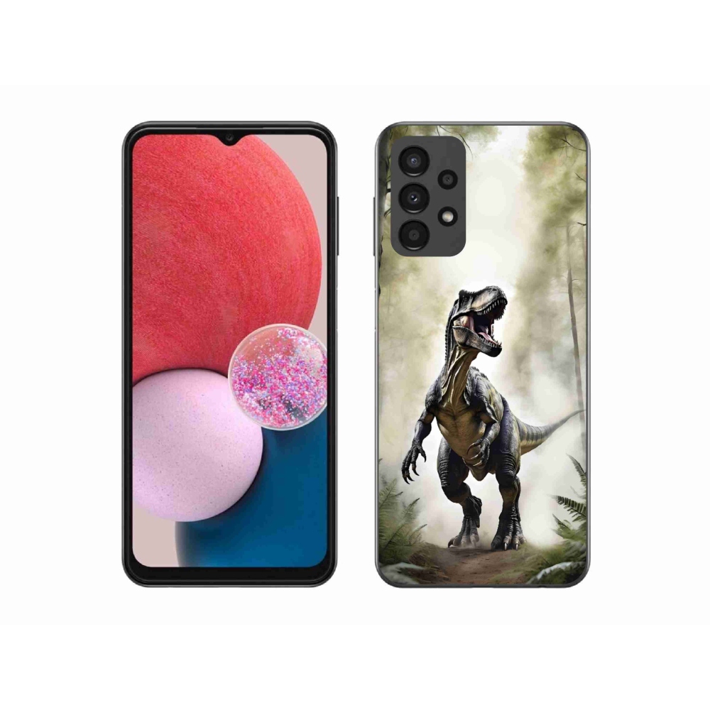 Gélový kryt mmCase na Samsung Galaxy A13 - naštvaný T-Rex