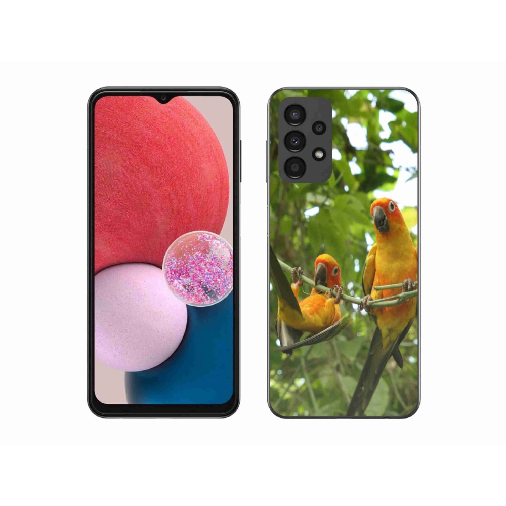 Gélový kryt mmCase na Samsung Galaxy A13 - papagáje aratingy