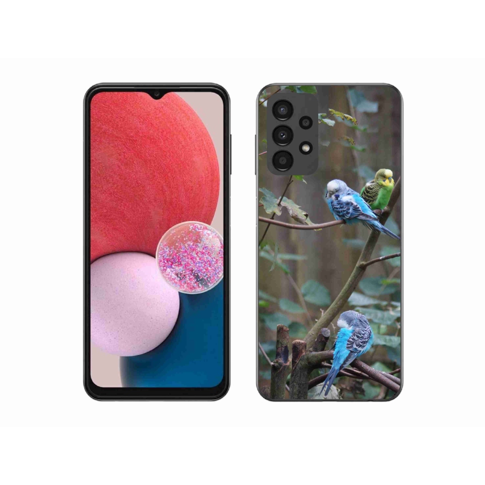 Gélový kryt mmCase na Samsung Galaxy A13 - papagáje na vetve