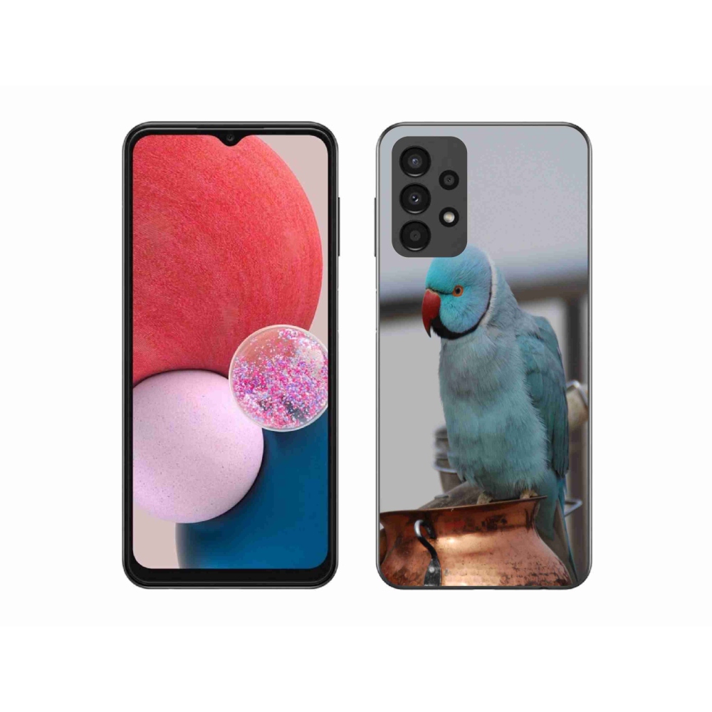 Gélový kryt mmCase na Samsung Galaxy A13 - papagáj Alexandr modrý