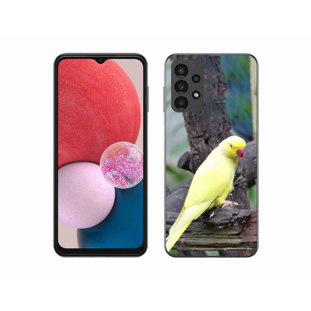 Gélový kryt mmCase na Samsung Galaxy A13 - papagáj alexander žltý