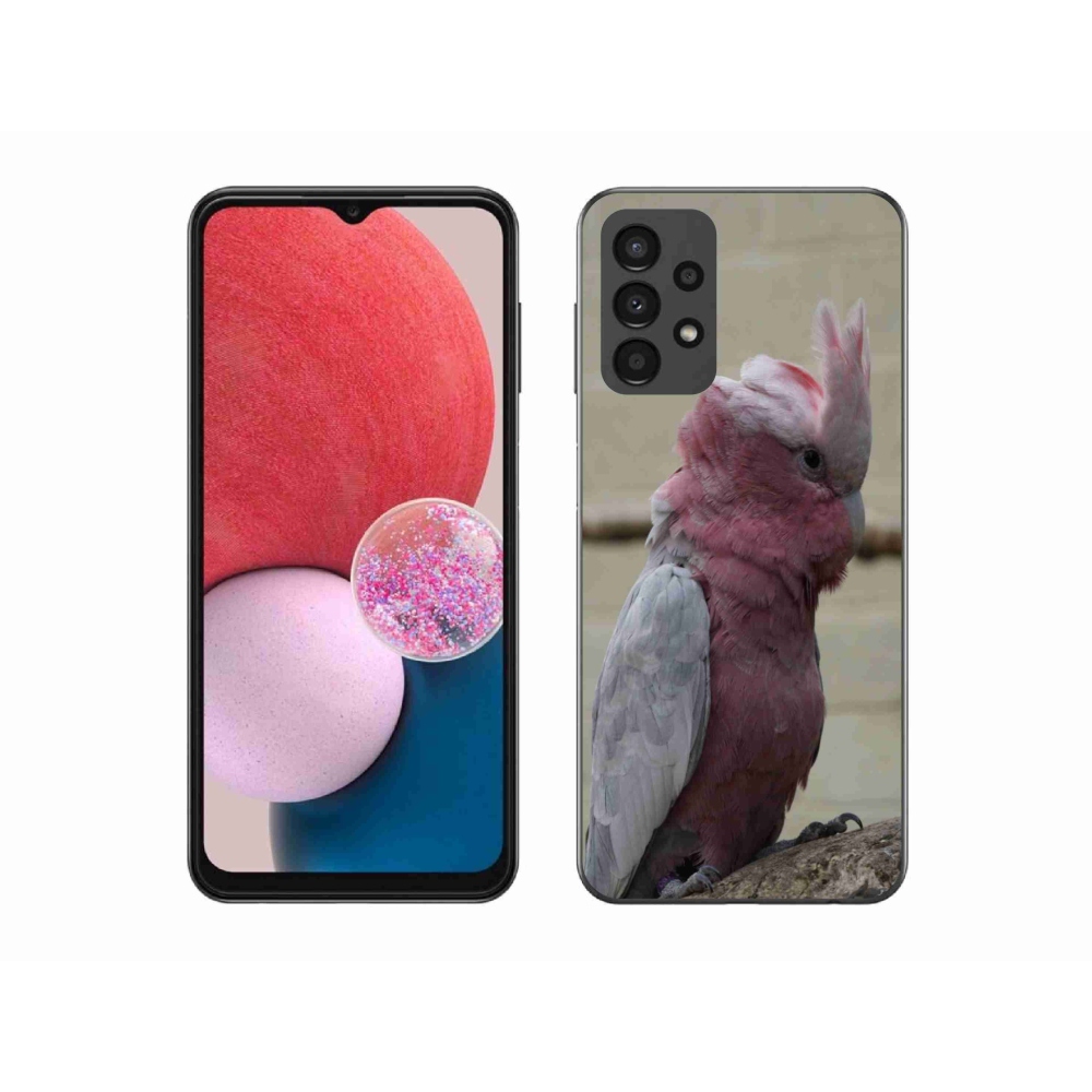 Gélový kryt mmCase na Samsung Galaxy A13 - papagáj kakadu ružový
