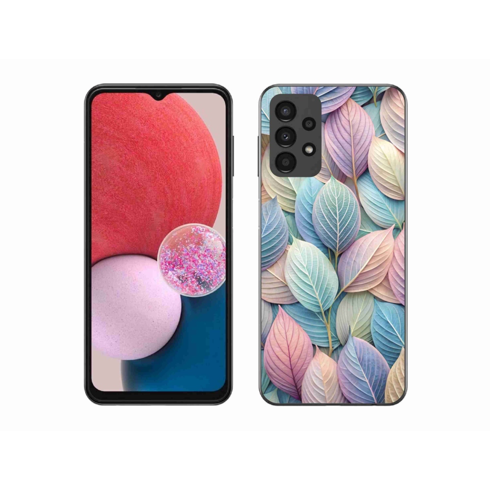 Gélový kryt mmCase na Samsung Galaxy A13 - pastelové listy