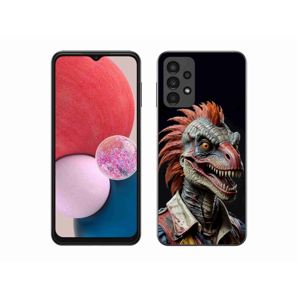 Gélový kryt mmCase na Samsung Galaxy A13 - punk dinosaurus