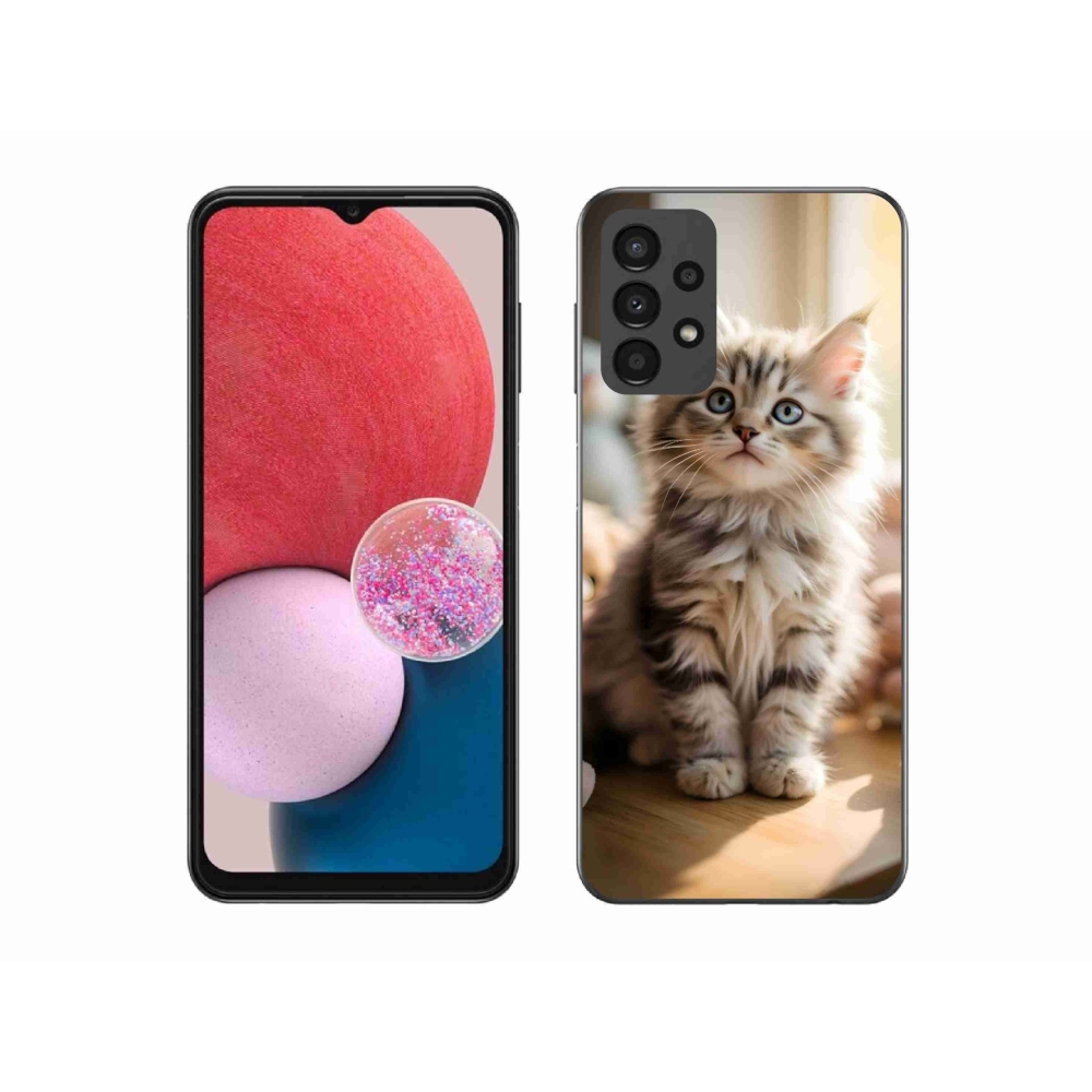 Gélový kryt mmCase na Samsung Galaxy A13 - roztomilé mačiatko 10