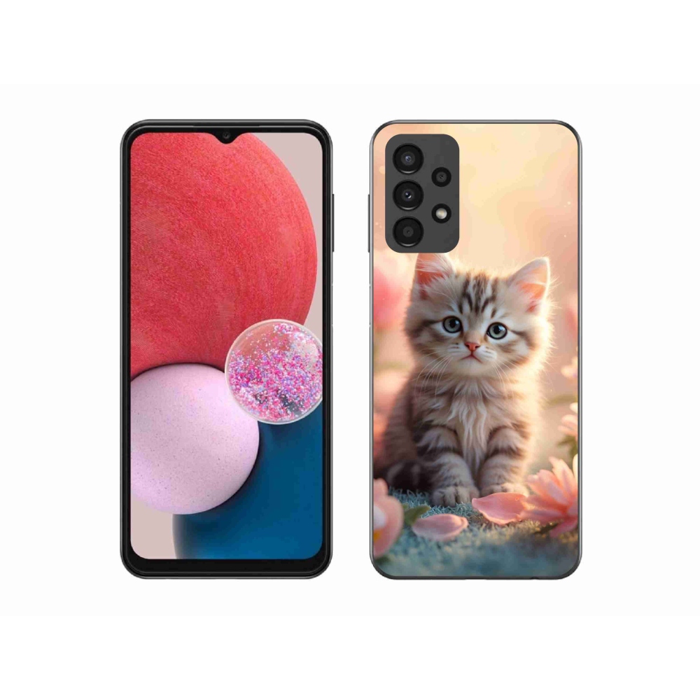 Gélový kryt mmCase na Samsung Galaxy A13 - roztomilé mačiatko 8