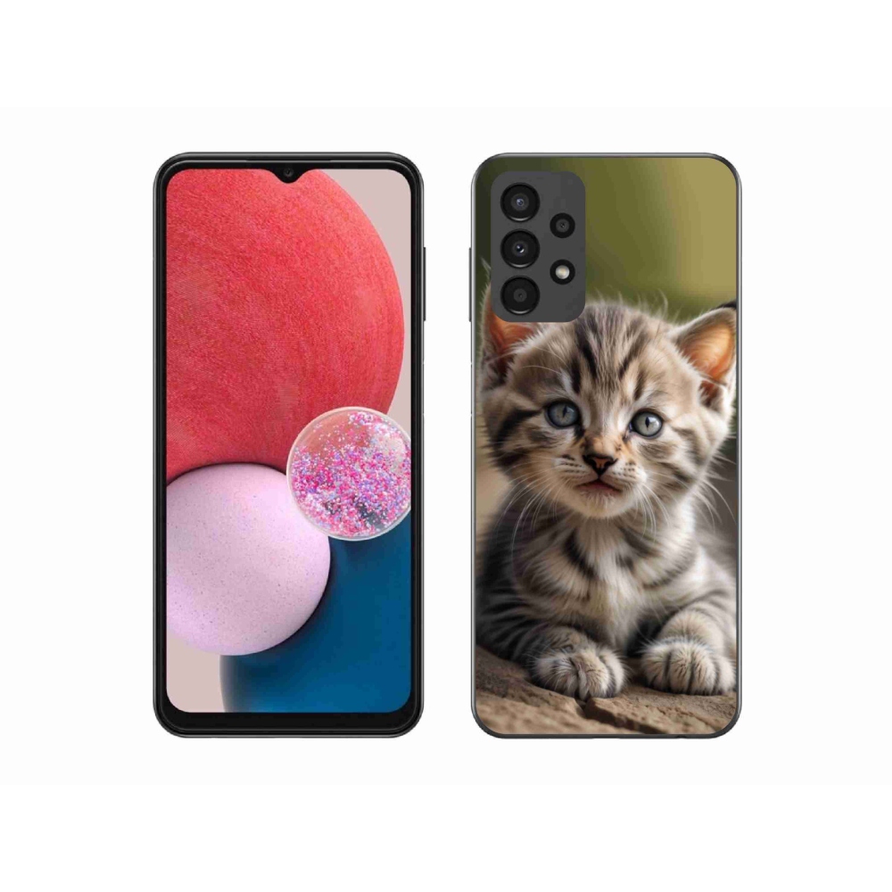 Gélový kryt mmCase na Samsung Galaxy A13 - roztomilé mačiatko 9