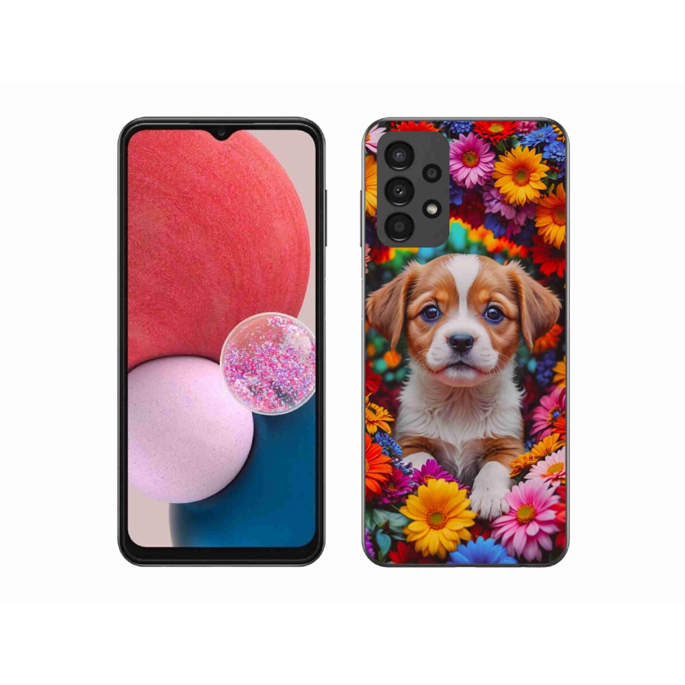 Gélový kryt mmCase na Samsung Galaxy A13 - roztomilé šteňa