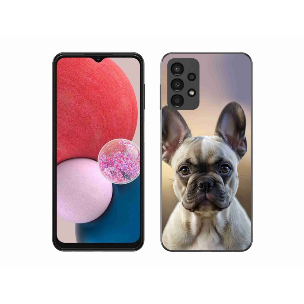 Gélový kryt mmCase na Samsung Galaxy A13 - roztomilý francúzsky buldoček