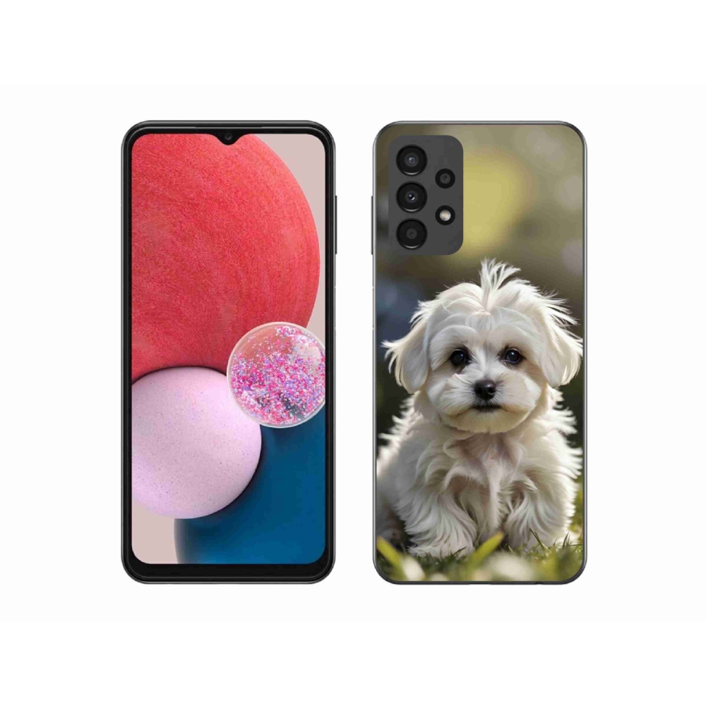 Gélový kryt mmCase na Samsung Galaxy A13 - roztomilý maltézsky psík