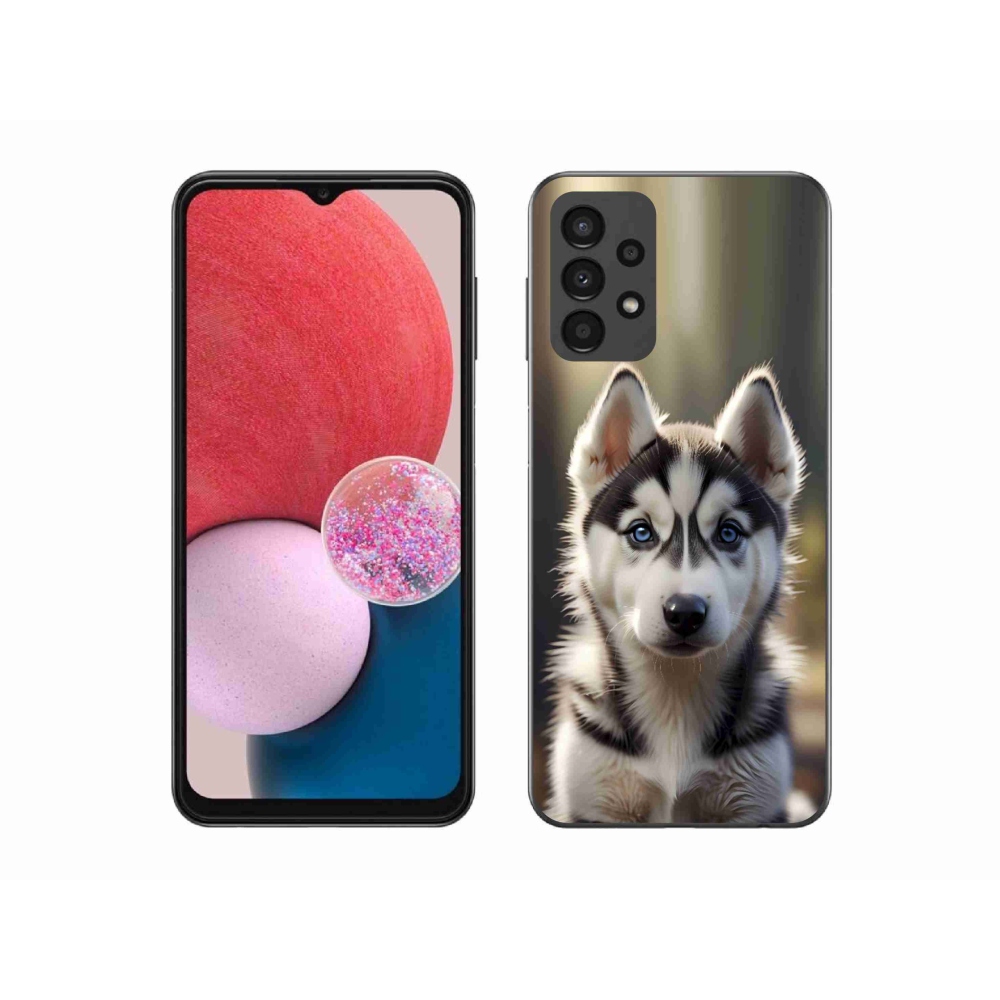 Gélový kryt mmCase na Samsung Galaxy A13 - roztomilý sibírsky husky
