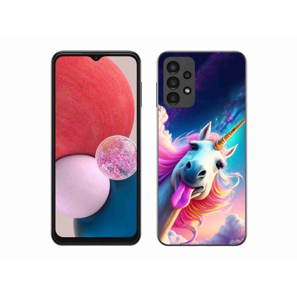 Gélový kryt mmCase na Samsung Galaxy A13 - šialený jednorožec