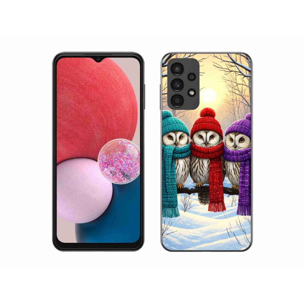 Gélový kryt mmCase na Samsung Galaxy A13 - soví priatelia