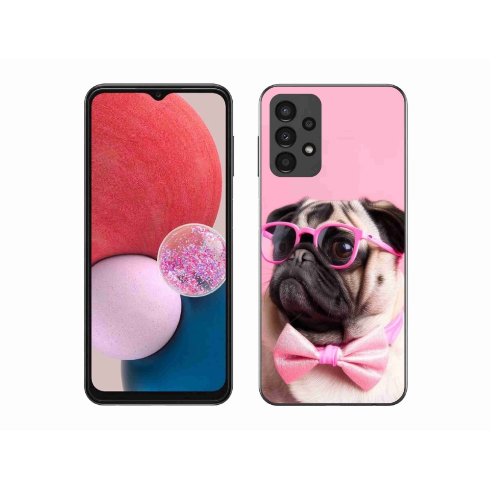 Gélový kryt mmCase na Samsung Galaxy A13 - štýlový mops