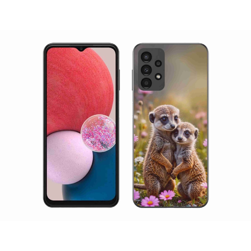 Gélový kryt mmCase na Samsung Galaxy A13 - surikatí duo