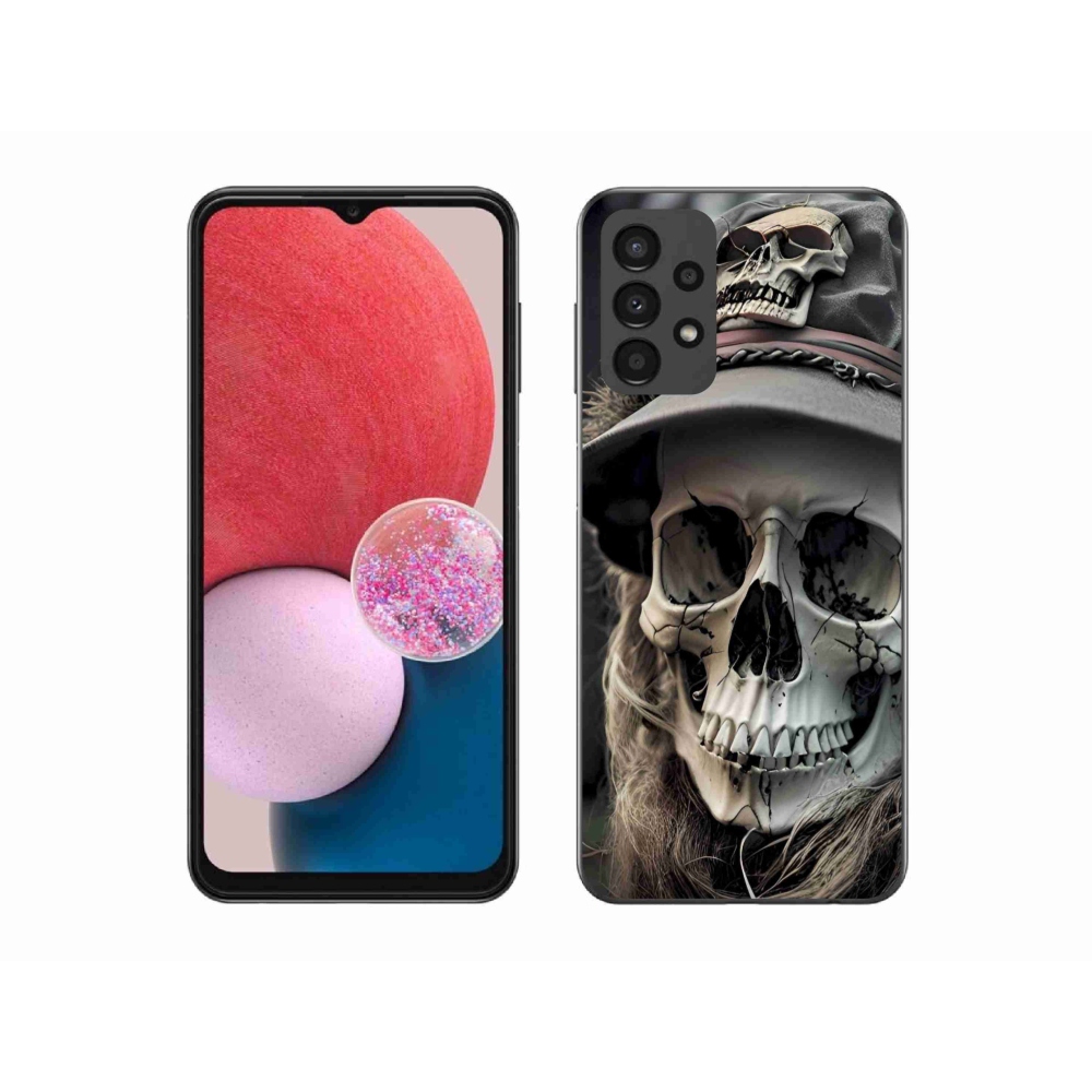 Gélový kryt mmCase na Samsung Galaxy A13 - temná lebka
