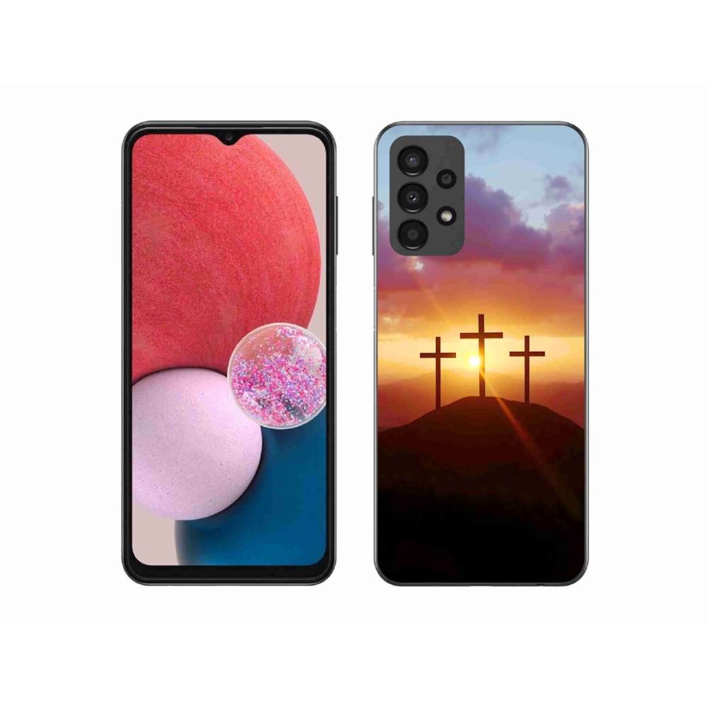 Gélový kryt mmCase na Samsung Galaxy A13 - tri kríža