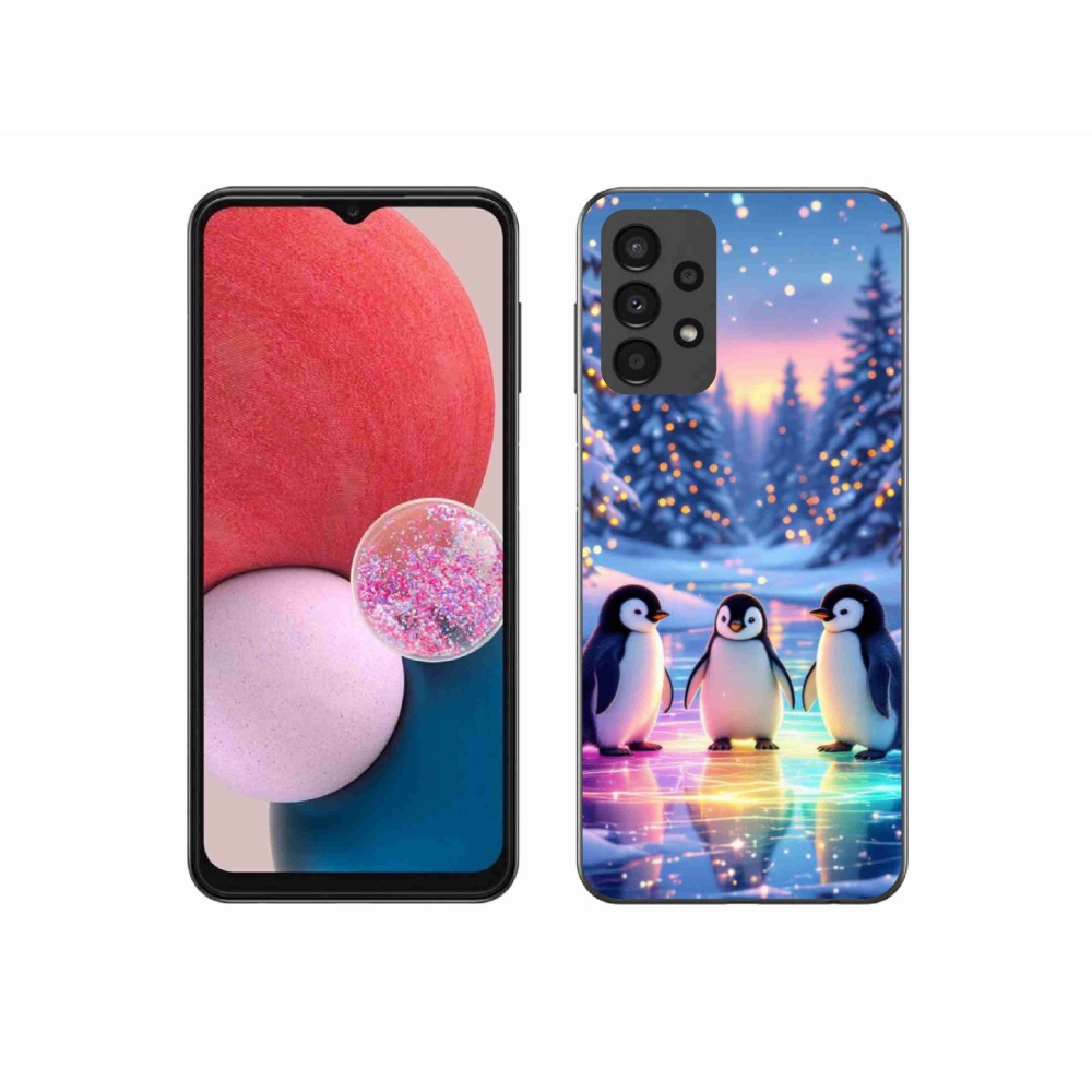 Gélový kryt mmCase na Samsung Galaxy A13 - tučniaky