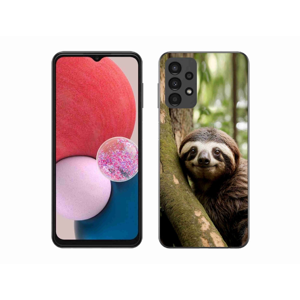 Gélový kryt mmCase na Samsung Galaxy A13 - usmievavý leňochod