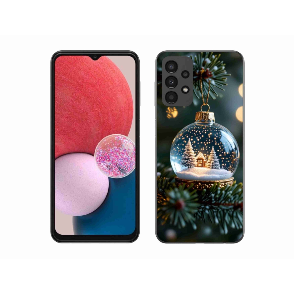 Gélový kryt mmCase na Samsung Galaxy A13 - vianočné gule 2