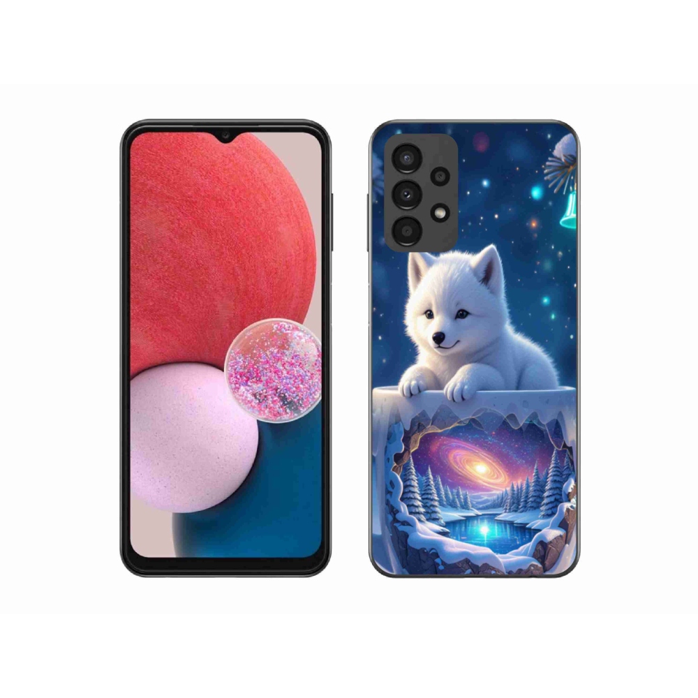 Gélový kryt mmCase na Samsung Galaxy A13 - vianočné šteňa