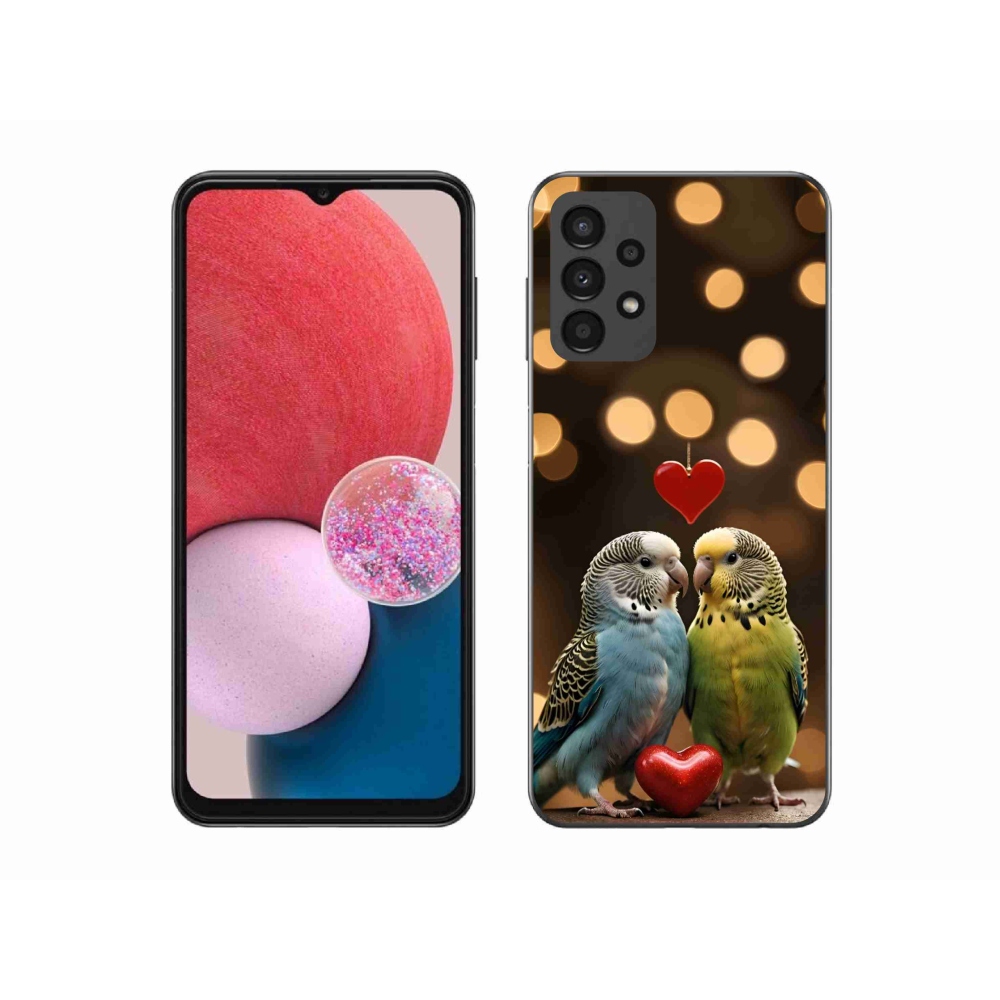 Gélový kryt mmCase na Samsung Galaxy A13 - zamilovaní papagáje