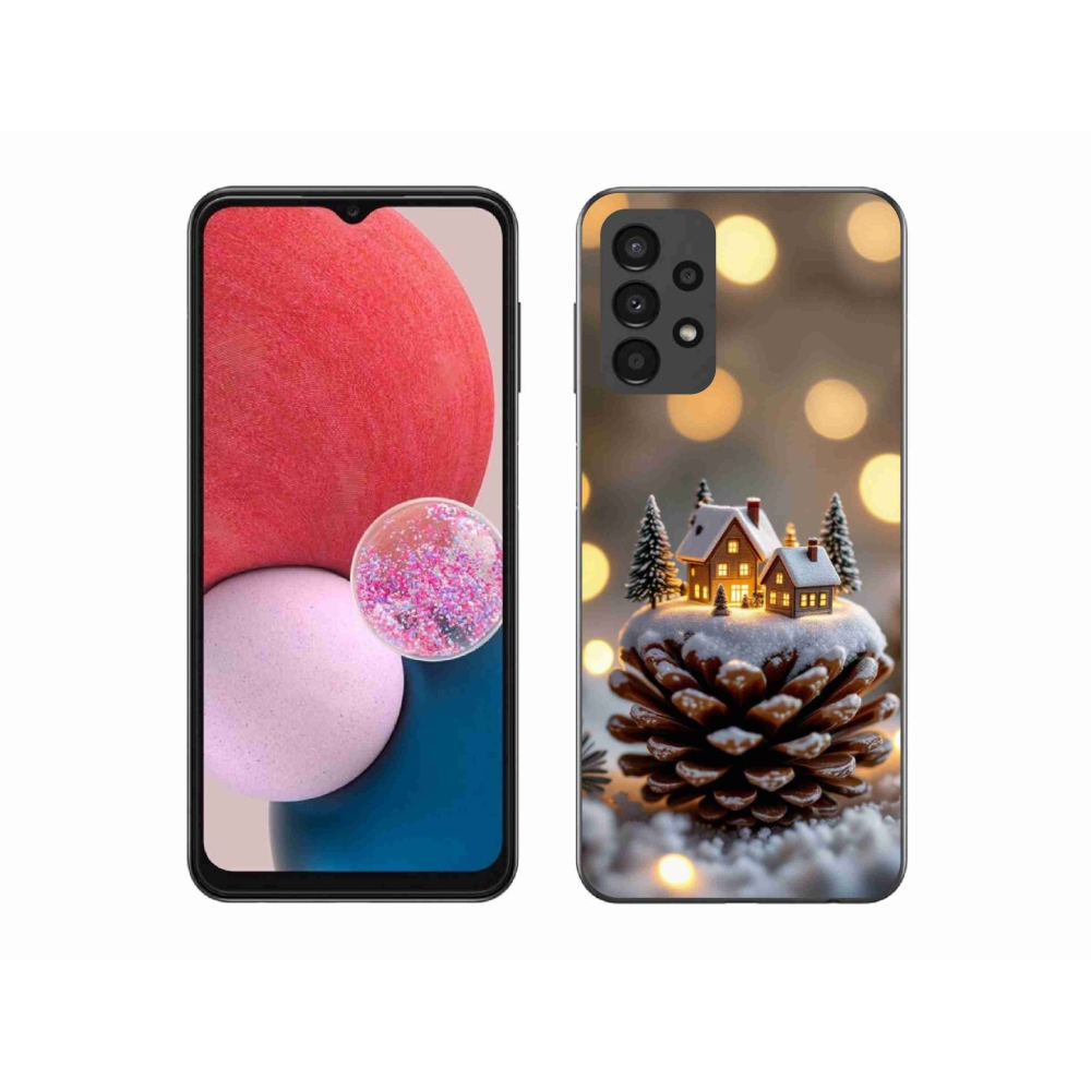 Gélový kryt mmCase na Samsung Galaxy A13 - zimná dedinka