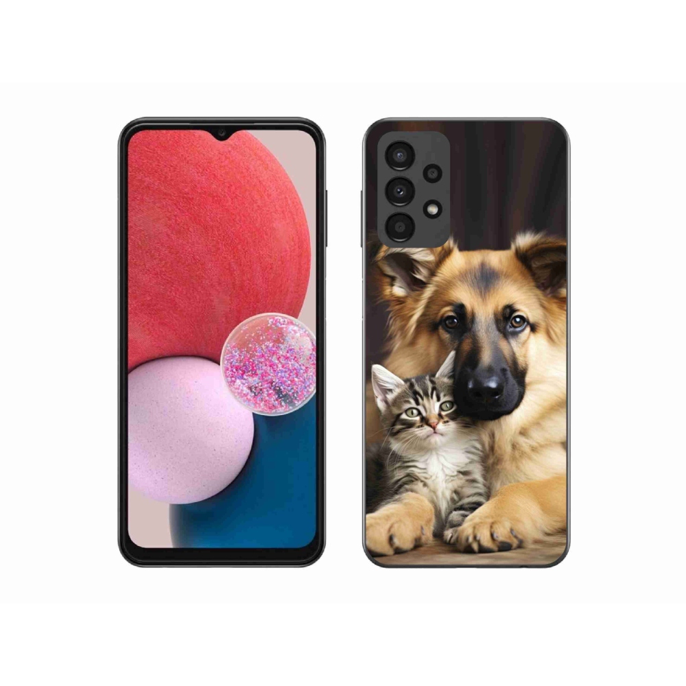 Gélový kryt mmCase na Samsung Galaxy A13 - zvieracie priateľstvo