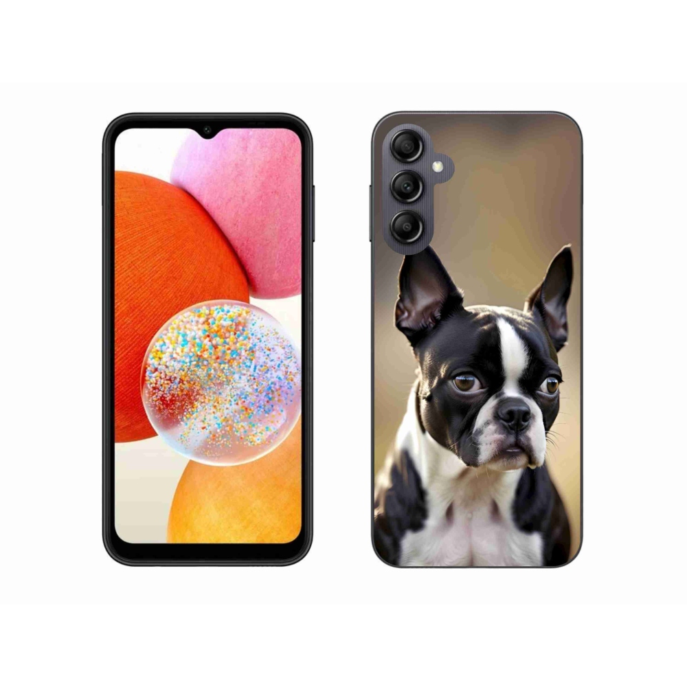 Gélový kryt mmCase na Samsung Galaxy A14 4G/5G - bostonský teriér
