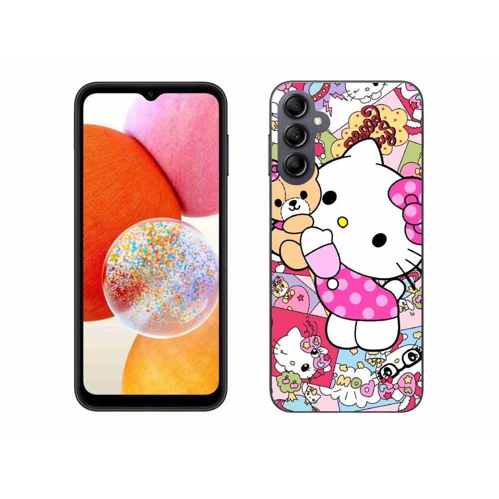 Gélový kryt mmCase na Samsung Galaxy A14 4G/5G - cute kitty