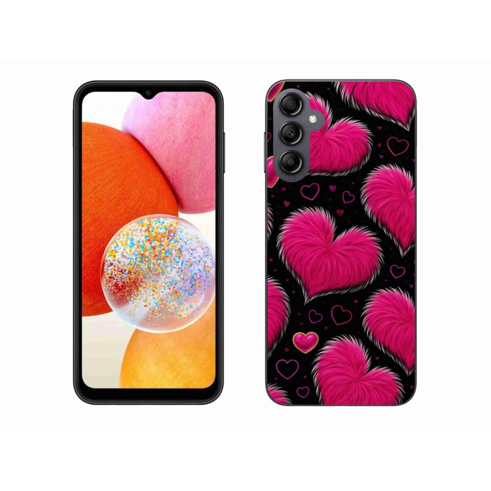 Gélový kryt mmCase na Samsung Galaxy A14 4G/5G - hebké srdce