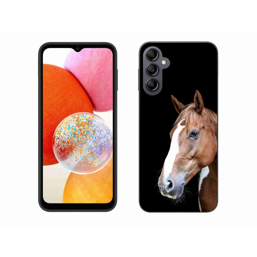 Gélový kryt mmCase na Samsung Galaxy A14 4G/5G - hnedý kôň 3