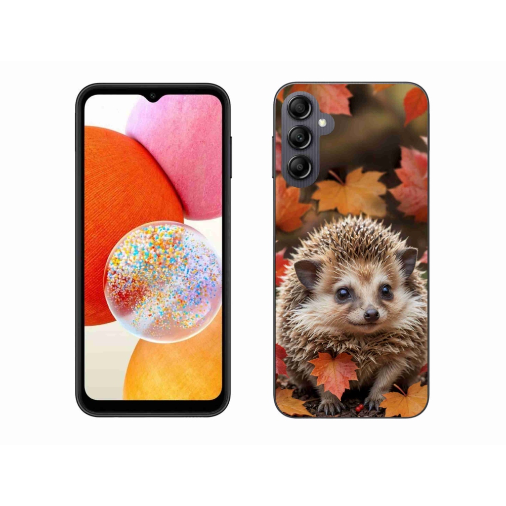 Gélový kryt mmCase na Samsung Galaxy A14 4G/5G - ježko v lístia
